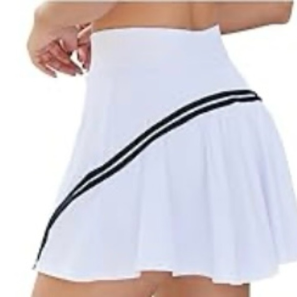 BMJL Womens High Waist Pleated Tennis Skirt /Golf Skorts /Built-in shorts Small - Picture 11 of 16
